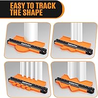 Vista 4 de dodowin Medidor de contorno con cerradura, regalos para él, hombres, cumpleaños, papá, marido, herramienta de contorno de forma de súper calibre