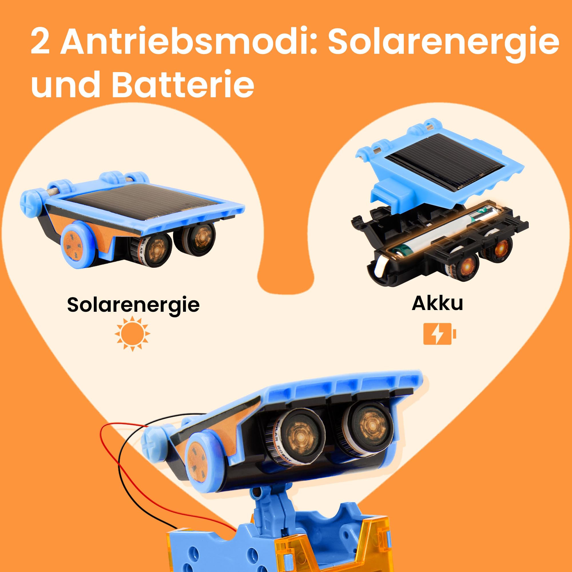 Sillbird Robot Solaire, 12 en 1 Robot Jouet Enfant Energie Solaire et Batterie Double entraînement Experiences Scientifiques Jouet de Construction pour Enfants de 8 à 9 à 10 à 11 à 12 Ans