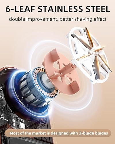 Miniatura 3 de ASNUG Afeitadora de tela, removedor de pelusa recargable de 2600 mAh, afeitadora de suéter con cepillo de pelusa, desfuzzer de suéter para quitar