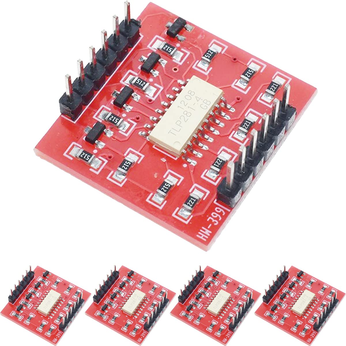 Amazon.co.jp: DAOKAI 5 PC 4 チャネル光カプラ絶縁モジュール TLP281 