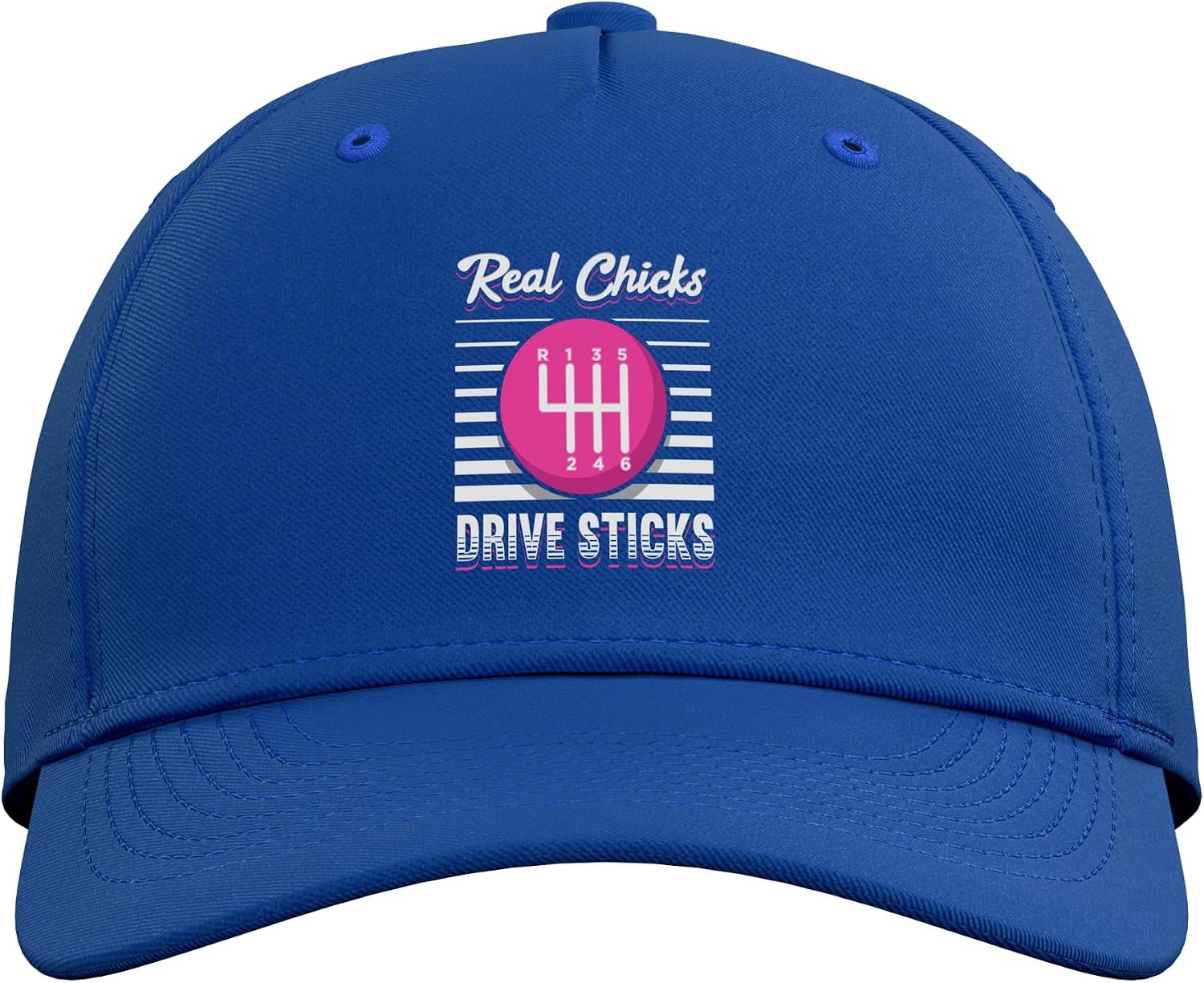 Real Chicks Drive Sticks Manual Transmission Gearbox Car Adjustable Baseball Hat image 2