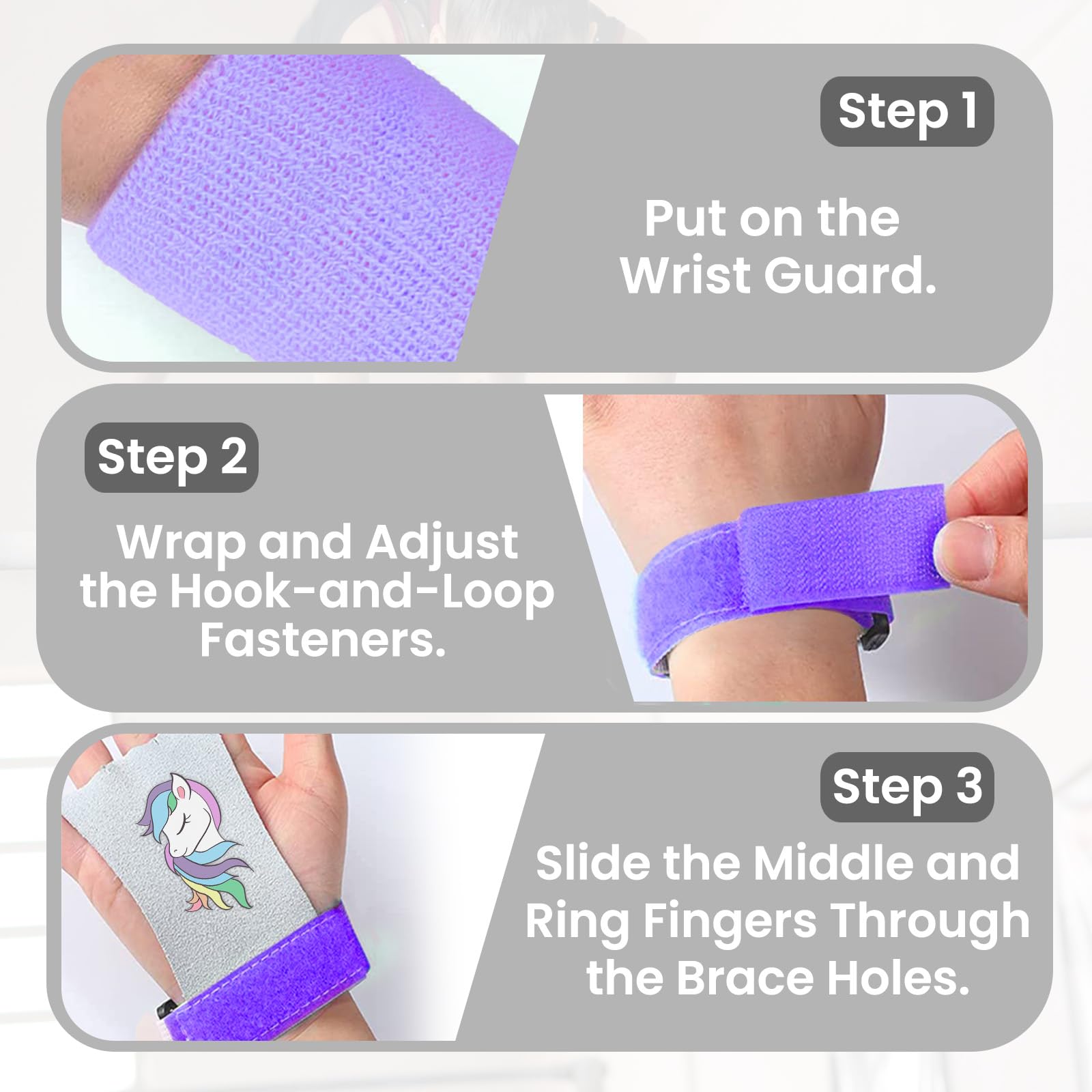 FINGER TEN Set di polsini per ginnastica, per ragazze, giovani, bambini, con protezioni per il palmo della mano, supporto per il polso, per kettlebell, sport, tennis, allenamento, yoga, atletica