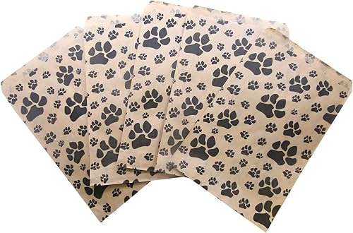 Miniatura 7 de N'ice Packaging 100 bolsas planas de papel liso o bolsas estampadas para dulces, galletas, mercancía, bolígrafos, regalos de fiesta, bolsas de