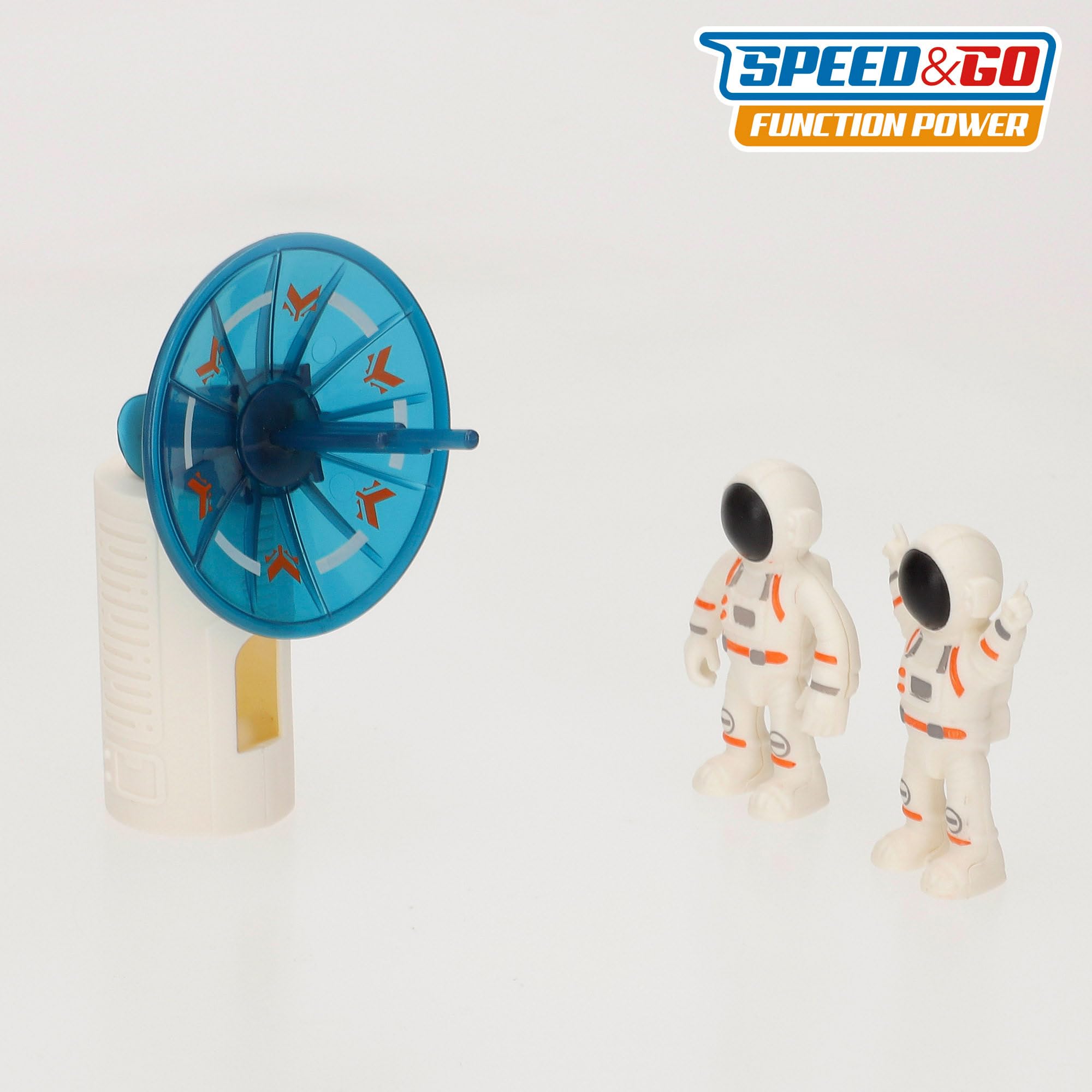 ColorBaby 47944 Speed & Go Set exploración Espacial, 7 Figuras, Astronauta, Cohete, Nave, Antena, Satélite, Juguetes y Juegos del Espacio para niños, Astronomía, Regalo niña 3 años Educativo