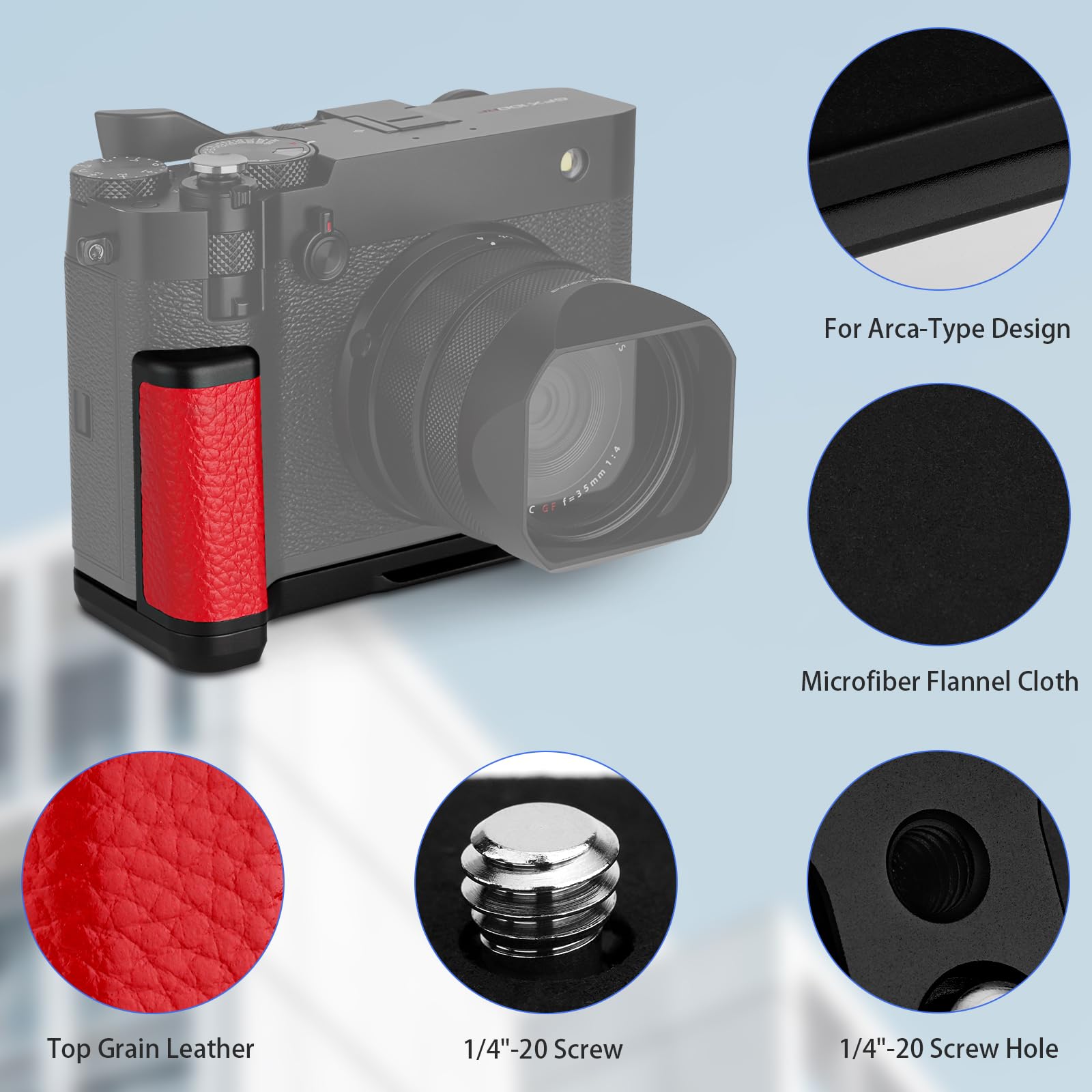 Amazon | Haoge ハンドル ハンドグリップ 富士フイルム GFX100RF