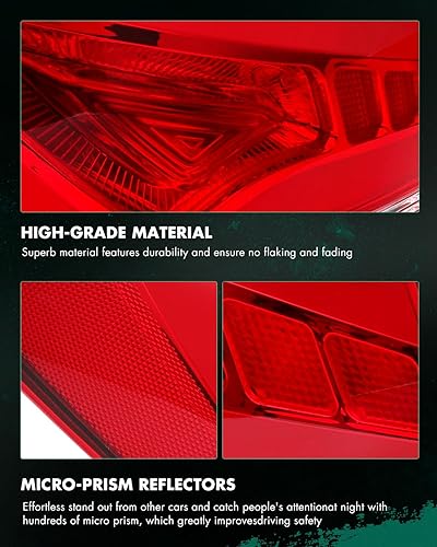 Miniatura 7 de SCITOO Par de montaje de luz trasera LED para Hyundai Sonata 2011-2014 Conjunto de lámpara trasera