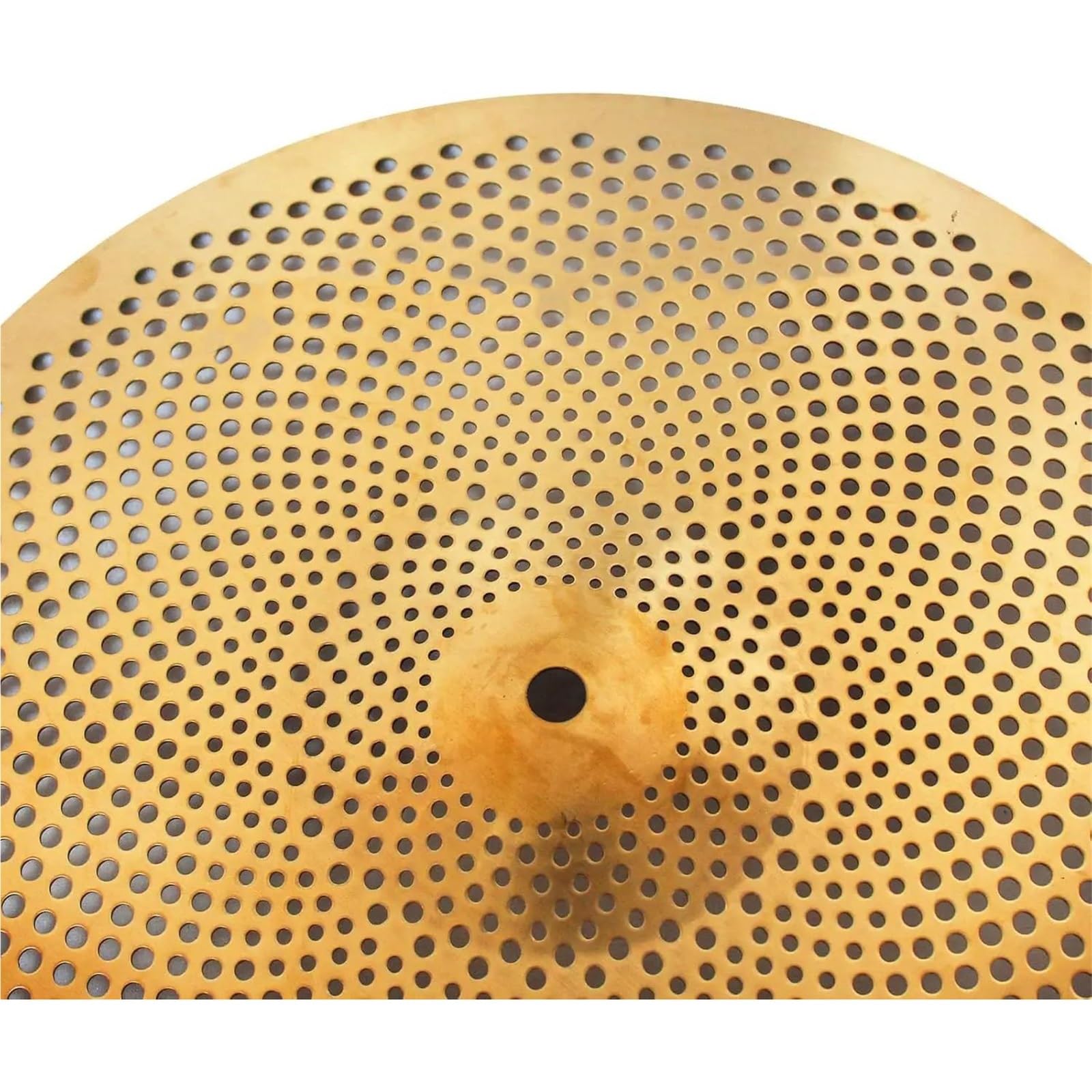 Trommelbecken Hihats-Becken Mit Geringer Lautstärke 14-Zoll-Übungs-Dämpferbecken Für Schlagzeug(Golden)
