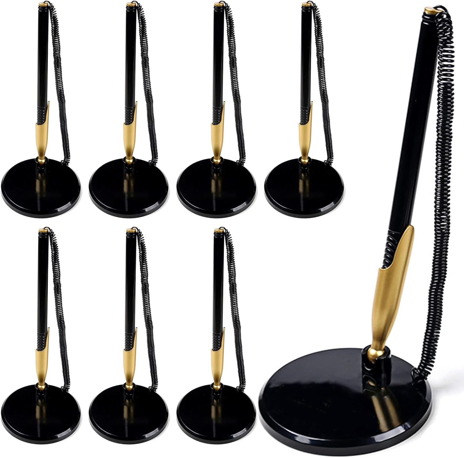 YIQXKOUY 10 Pack Secure Pen with Adhesive Pen Chain and Security Pen