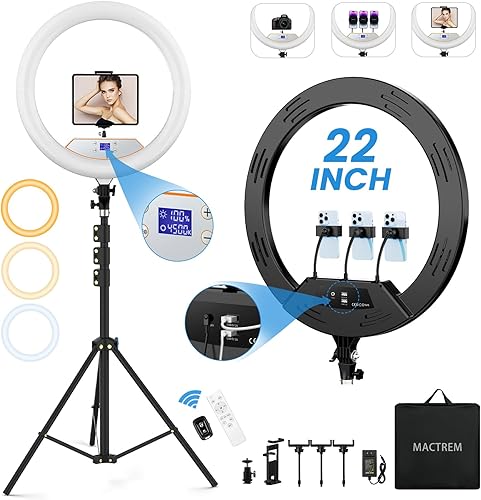 Miniatura 12 de Kit de iluminación para videoconferencia, luz de anillo con clip para monitor de portátil, luz LED regulable de 15 cm para selfies, ideal