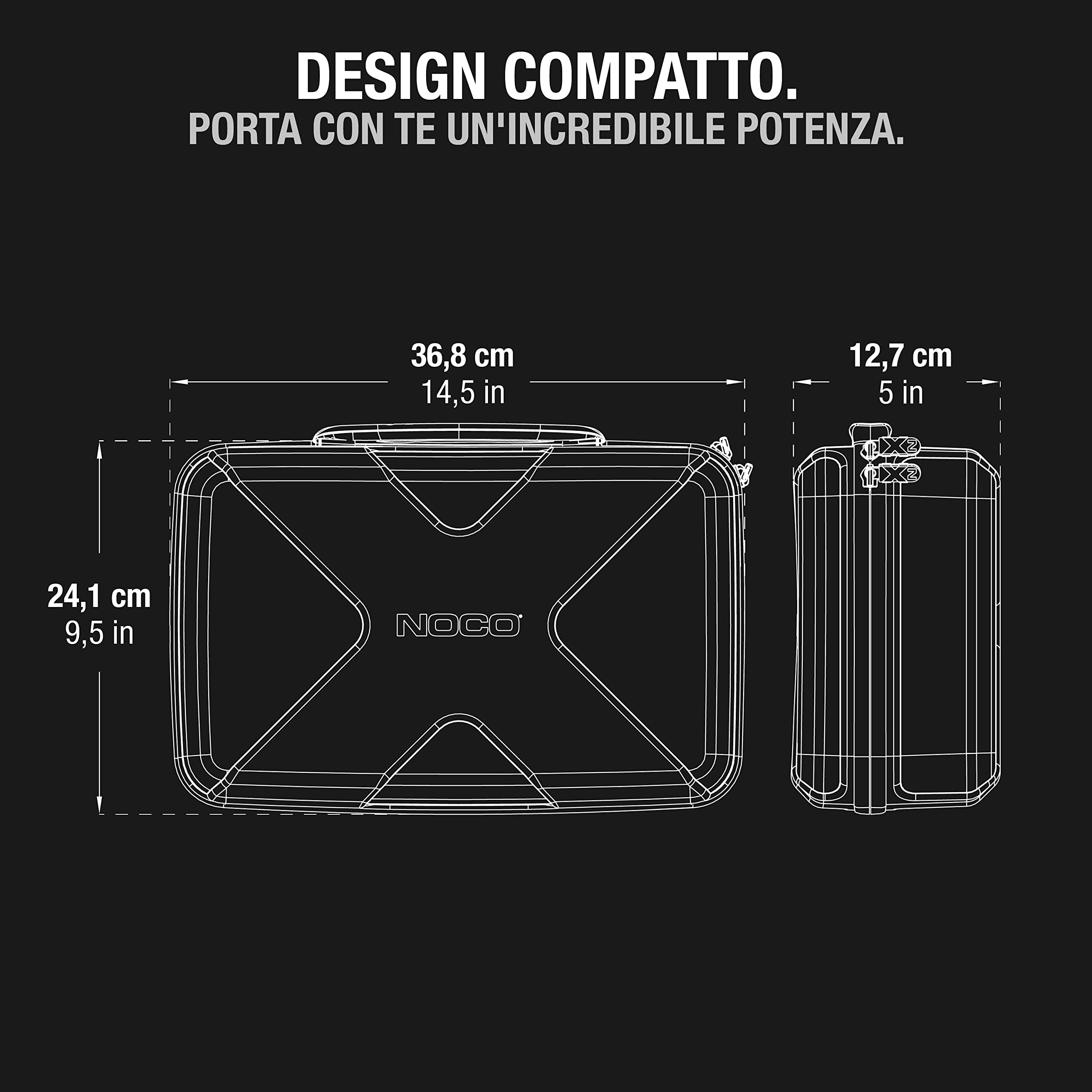 NOCO GBC104 Custodia Protettiva Boost X in Eva per Dispositivi di Avviamento di Emergenza al Litio UltraSafe GBX155