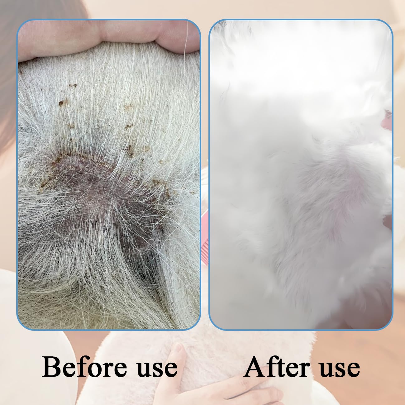 Dog Bath Brush, 2 in 1 Pet Bath Brush Soft Dog Scrubber for Bath with Built-in Shampoo Dispenser for Long Short Haired Dogs Cats Shower - image 5