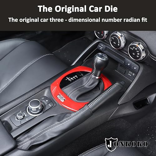 Miniatura 3 de Adhesivo para marco de cambio de marcha interior de automóvil para Mazda MX-5 ND 2015-2023 Cubierta de panel de consola central, accesorios