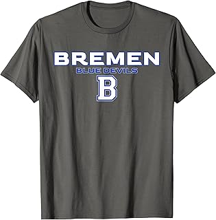 Bremen High School Blue Devils Stacked T-Shirt