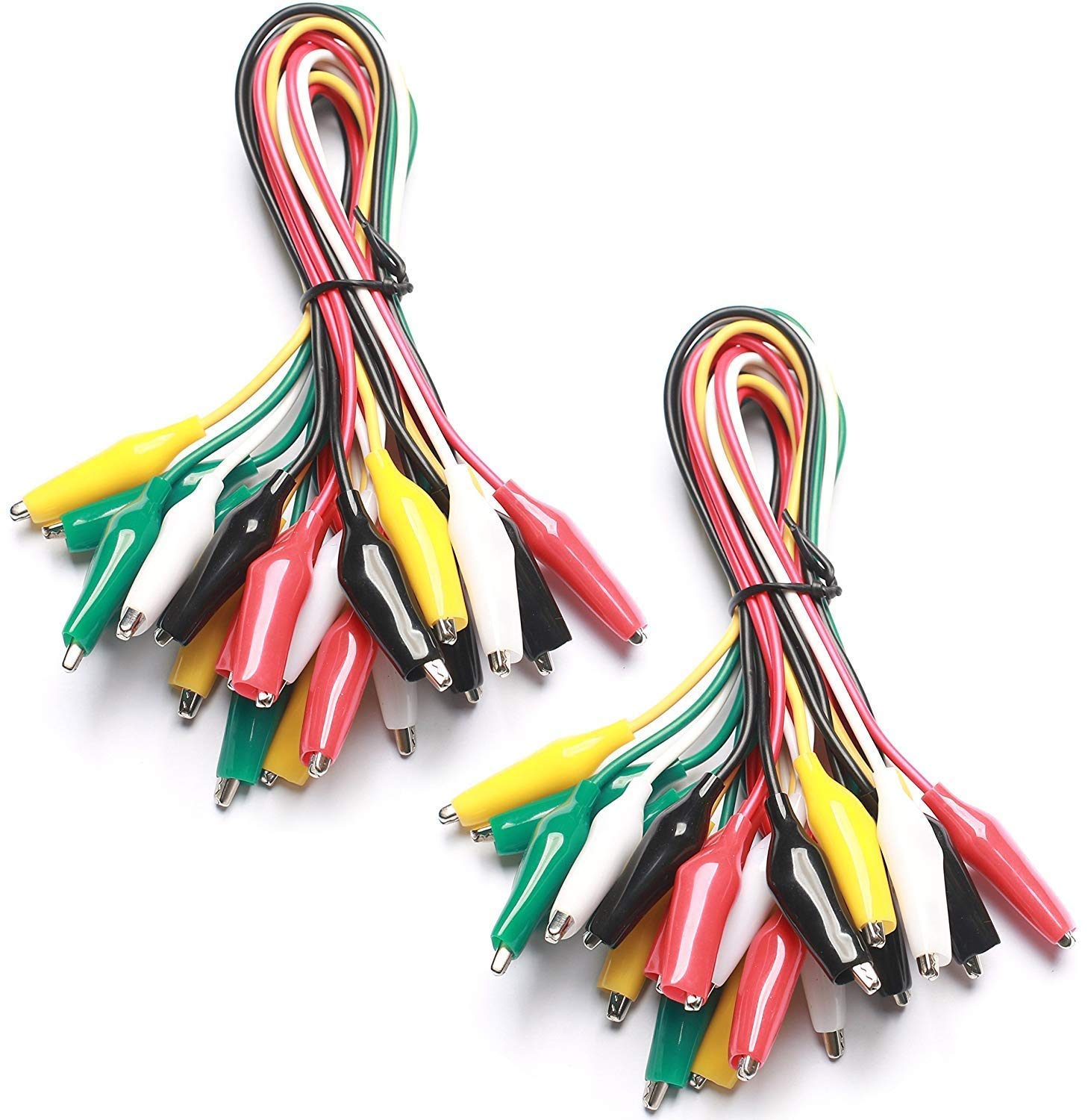 REES52 20 Pieces and 5 Colors Test Lead Set & Alligator Clips, (B07L88TWG1) Amazon Price History, Amazon Price Tracker