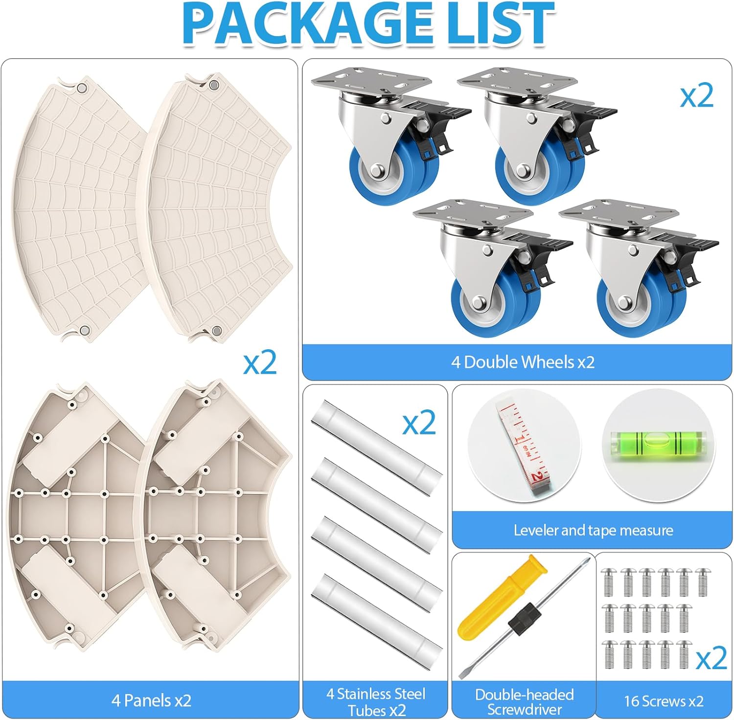 VANCASTLE Plant Caddy with Lockable Wheels Heavy Duty 450lbs Capacity, 15-22 Inch Adjustable Plant Stand with Wheels Rolling base, Plant Dolly for Flower Pot Mover Indoor Outdoor, Beige, 2 Pack