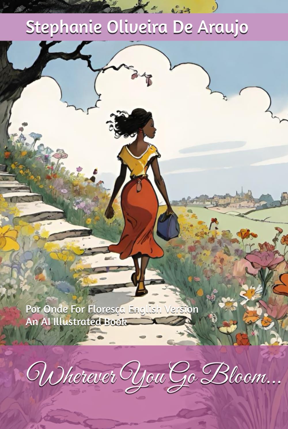 Wherever you go bloom...: Por onde for floresça English Version an AI Illustrated book