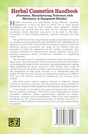 Herbal Cosmetics Handbook Paperback Jan 01, 2017 NIIR