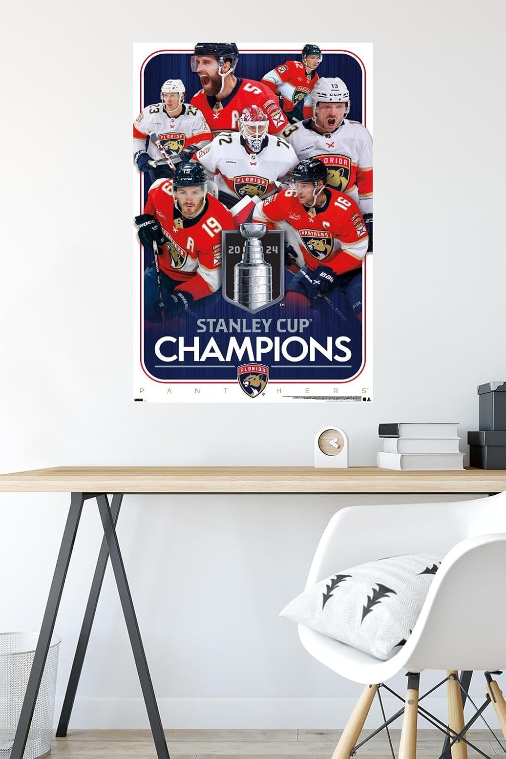 Trends International NHL Florida Panthers - 2024 Stanley Cup Champions Wall Poster, 34L x 22.4W, Premium Unframed Version