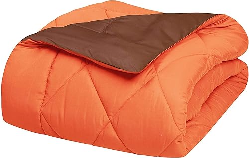 Elegant Comfort Juego de edredón reversible de 2 piezas con relleno alternativo de plumón de ganso, relleno de edredón ultrasuave, calidez media