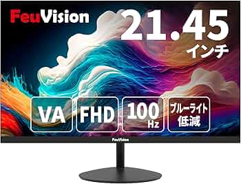 Amazon.co.jp: FeuVision 21.45インチ モニター PCモニター 液晶