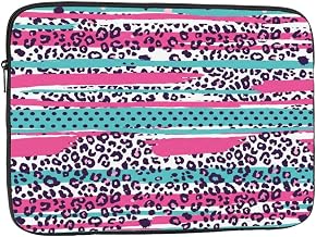 Laptop Sleeve Case 10 inch, Leopard Print Shockproof Protective Briefcase Computer Bag, Portable Laptop Notebook Cover Compatible with Dell, MacBook, ASUS, HP, Lenovo, Acer