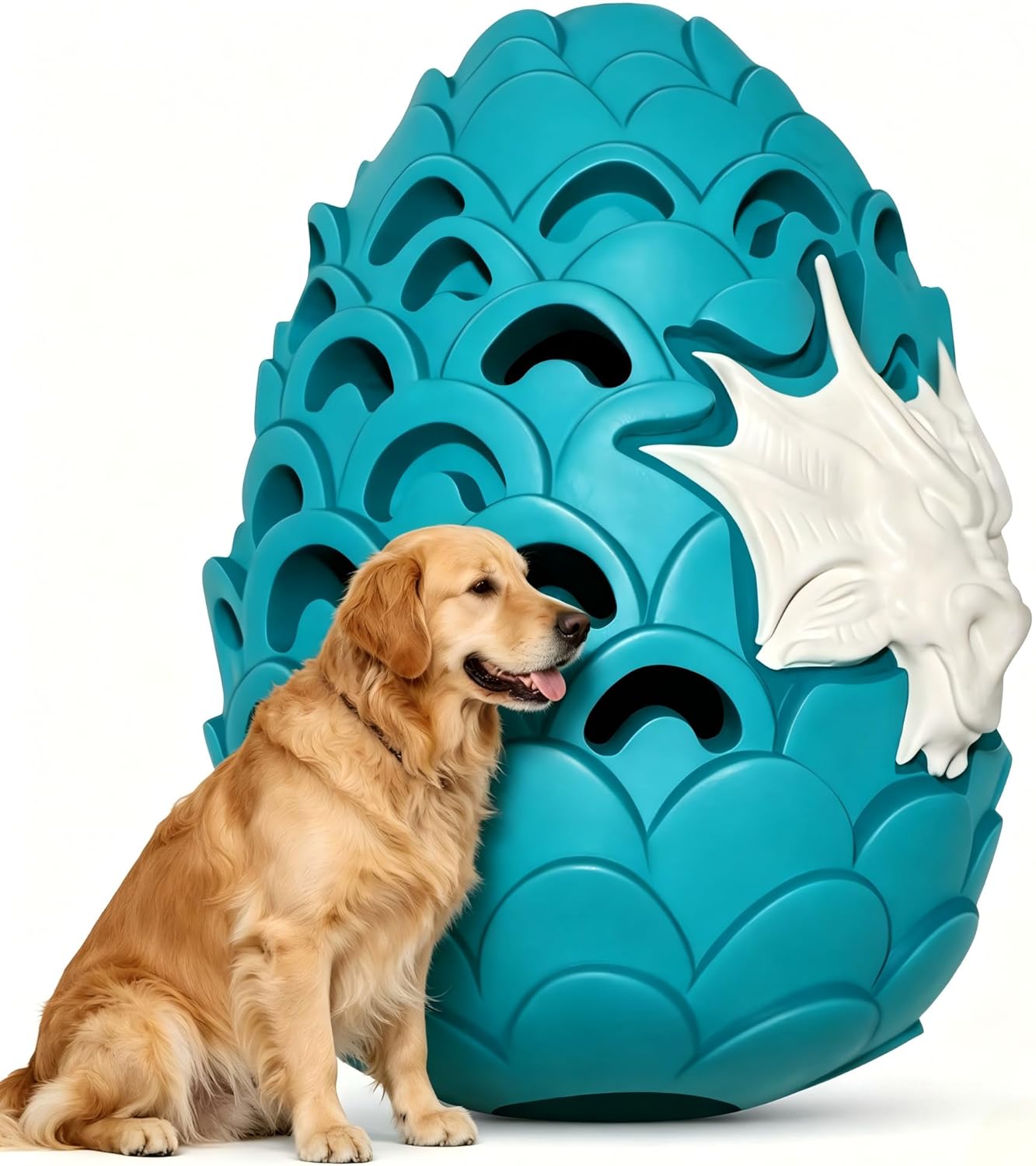 Lasts 6X Longer Chew Toy for Power Chewers, Indestructible for Training | Tough Treat Dispenser for Large Dogs, Durable Puzzle, Good for Dental Health, Easy to Clean