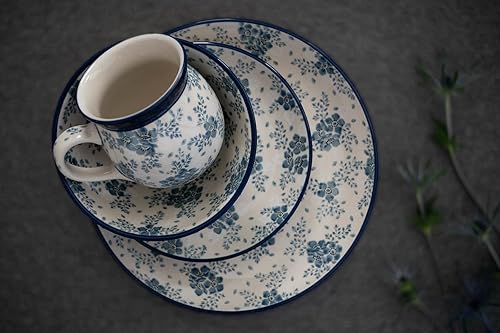 Miniatura 2 de Cereal/sopa de flor azul de cerámica polaca rosa azul