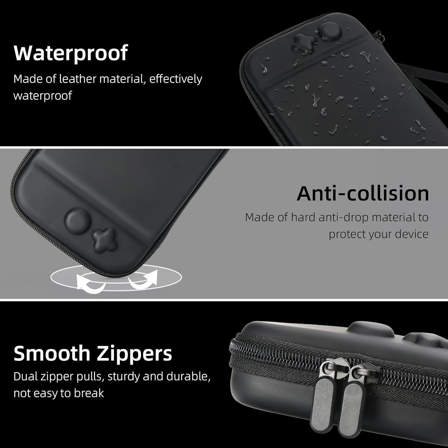 Slim Hard Shell Travel Case for Nintendo Switch 2 (2025) – Thin Protective Pouch with Accessories Storage Pocket & Game Card Holders - Image 4