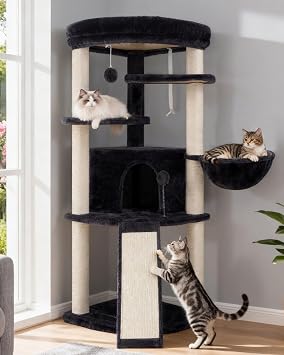 Gitelsnour Corner Cat Tree Tower with All Sisal Scratching Posts GCT025G