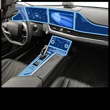 Car Interior Center Console Transparent TPU Protective Film Anti-Scratch Repair Film Accessories,for BESTUNE B70/B70S 22-23