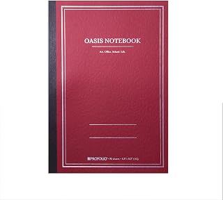 ITOYA Oasis Notebook (Brick, A5 (5.8"x8.3") Medium)
