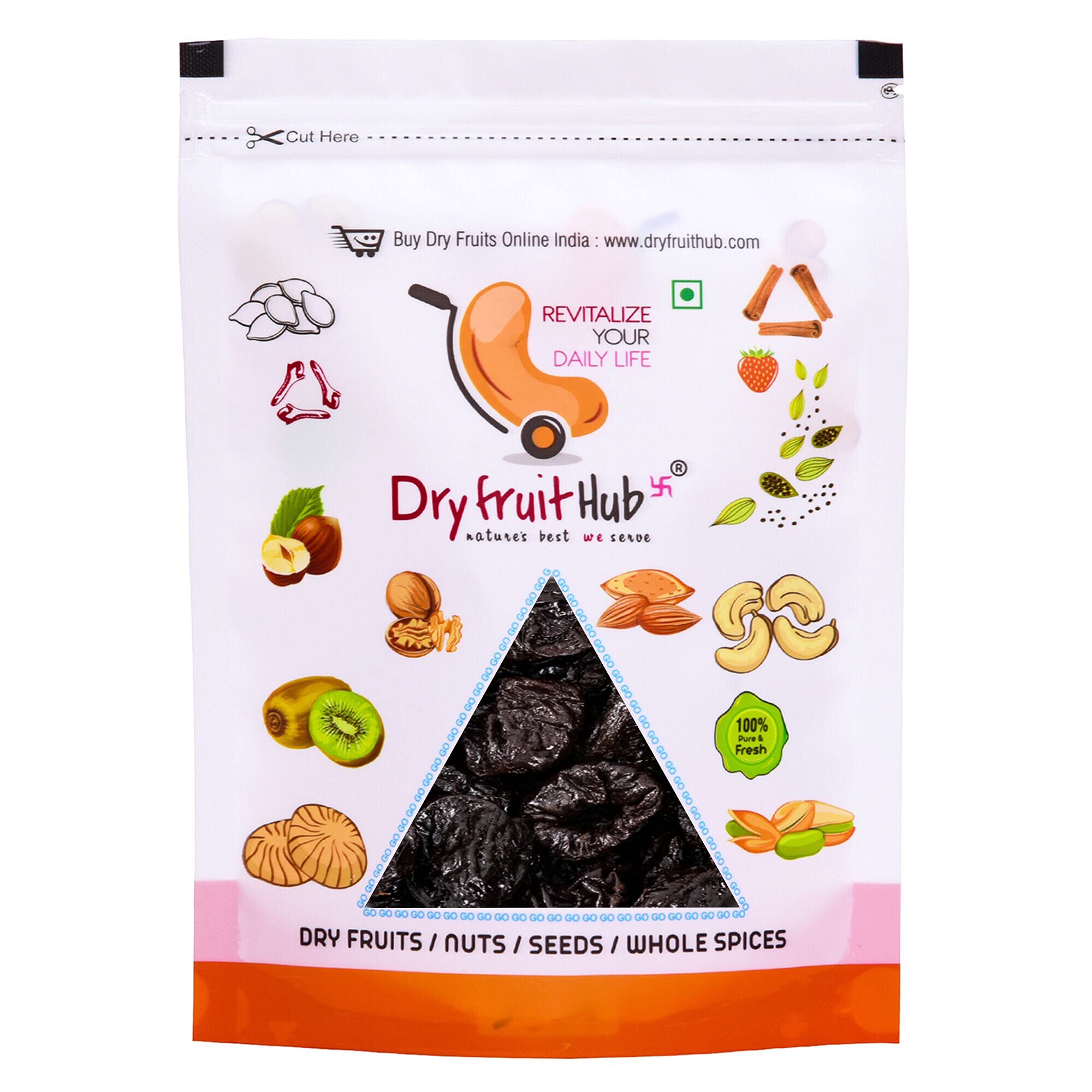 Premium California Pitted Prunes 400gm Dried Prunes Natural, Soft & Seedless, Delicious, Juicy Dried Plums, Perfect for Snacking, Baking & Desserts