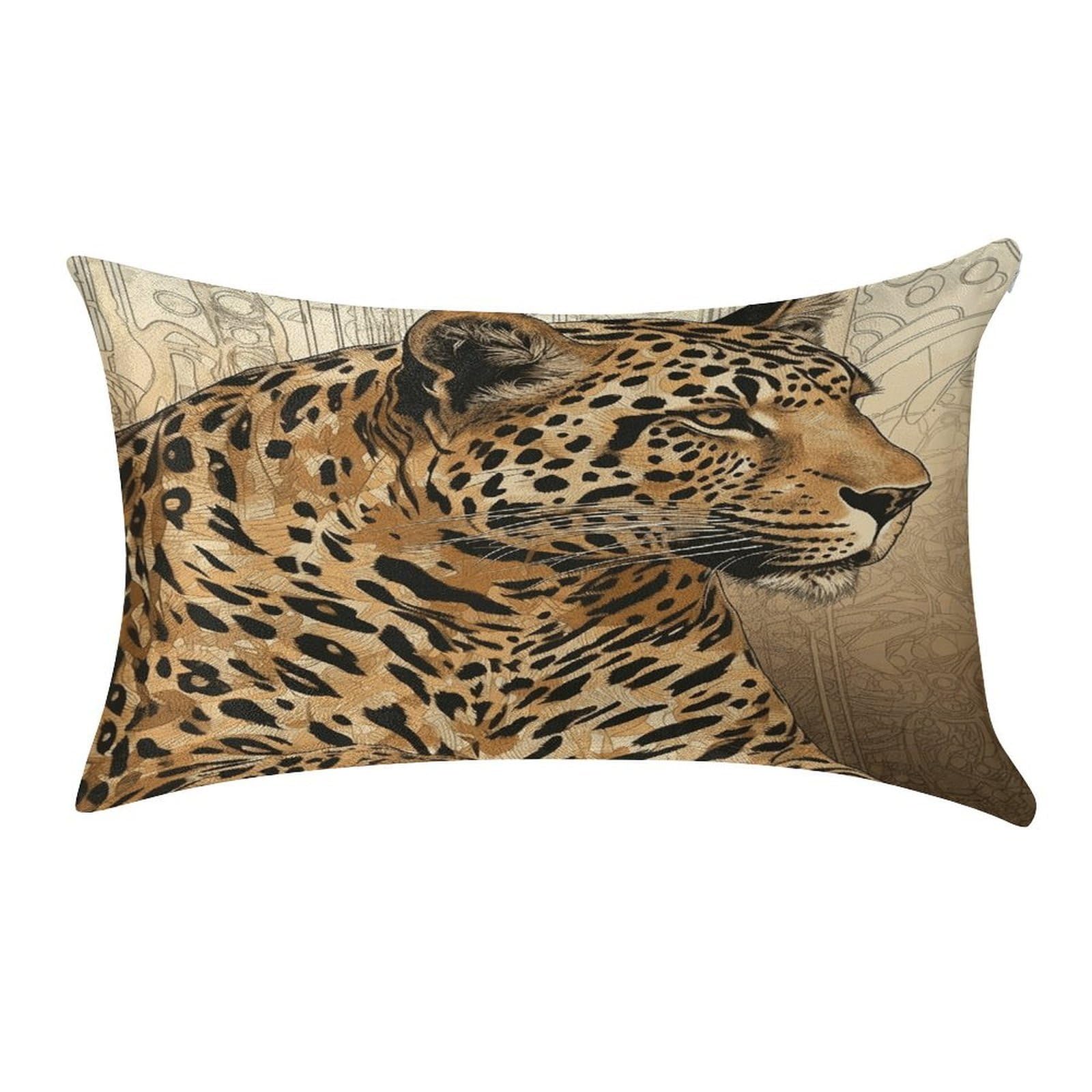 Btcowzrv Style Hand Drawn Leopard Pillow Cover Pillow Case Pillowcase