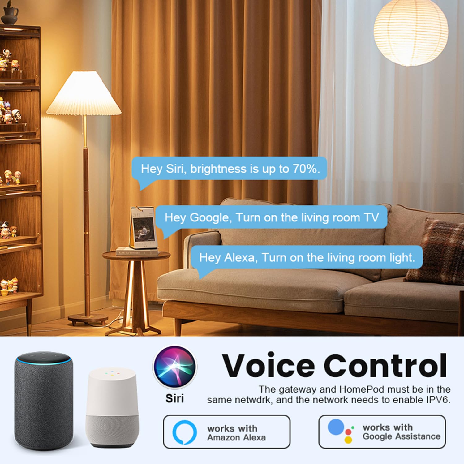 Matter ZigBee Smart Home Hub: Smartes Kabel-Gateway, Matter Controller, Thread Border Router, Thread & Tuya ZigBee 3.0 Kabel-Bridge, unterstützt Amazon Alexa, Apple HomeKit und Home Assistant
