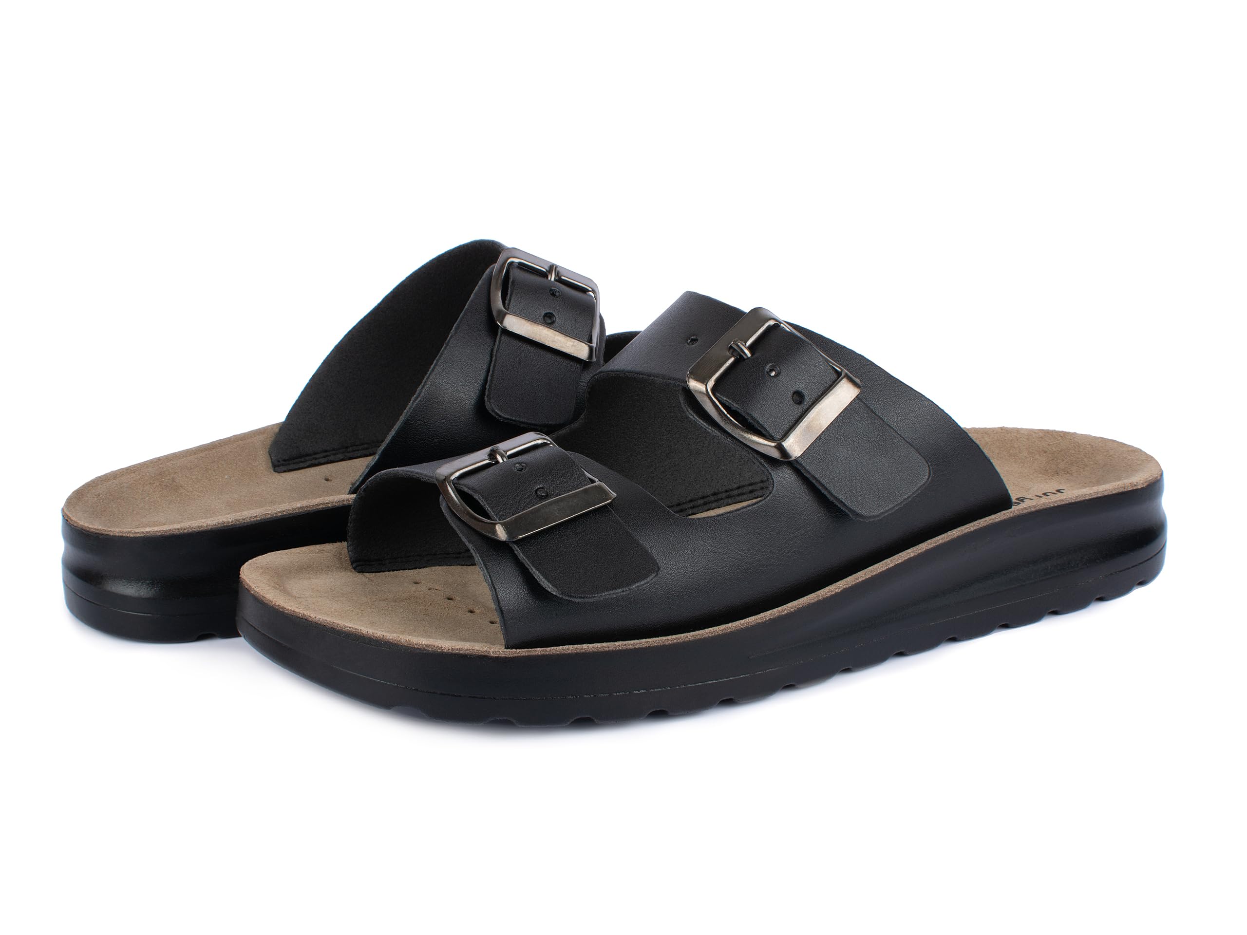Jürgen Hirsch Damen Pantolette Vita 04 Leder-Innensohle Antishock-Pads