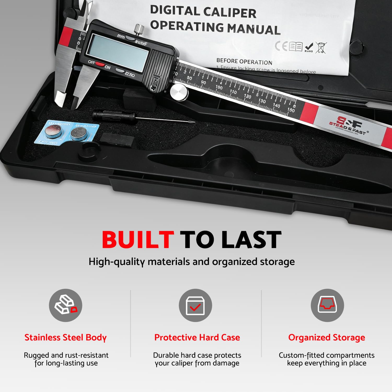 Calibrador digital de 6 pulgadas