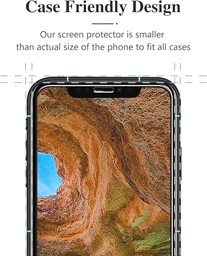 Miniatura 6 de Pokolan Paquete de 3 Protector de pantalla para iPhone 11XR de vidrio templado de 6.1 pulgadas, dureza 9H, antiarañazos, sin burbujas, compatible