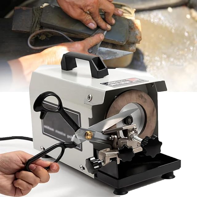 Electric knife sharpener maximum sharpening width 50 mm professional electric scissors sharpener wheel speed 2800 RPM sharpening tailor