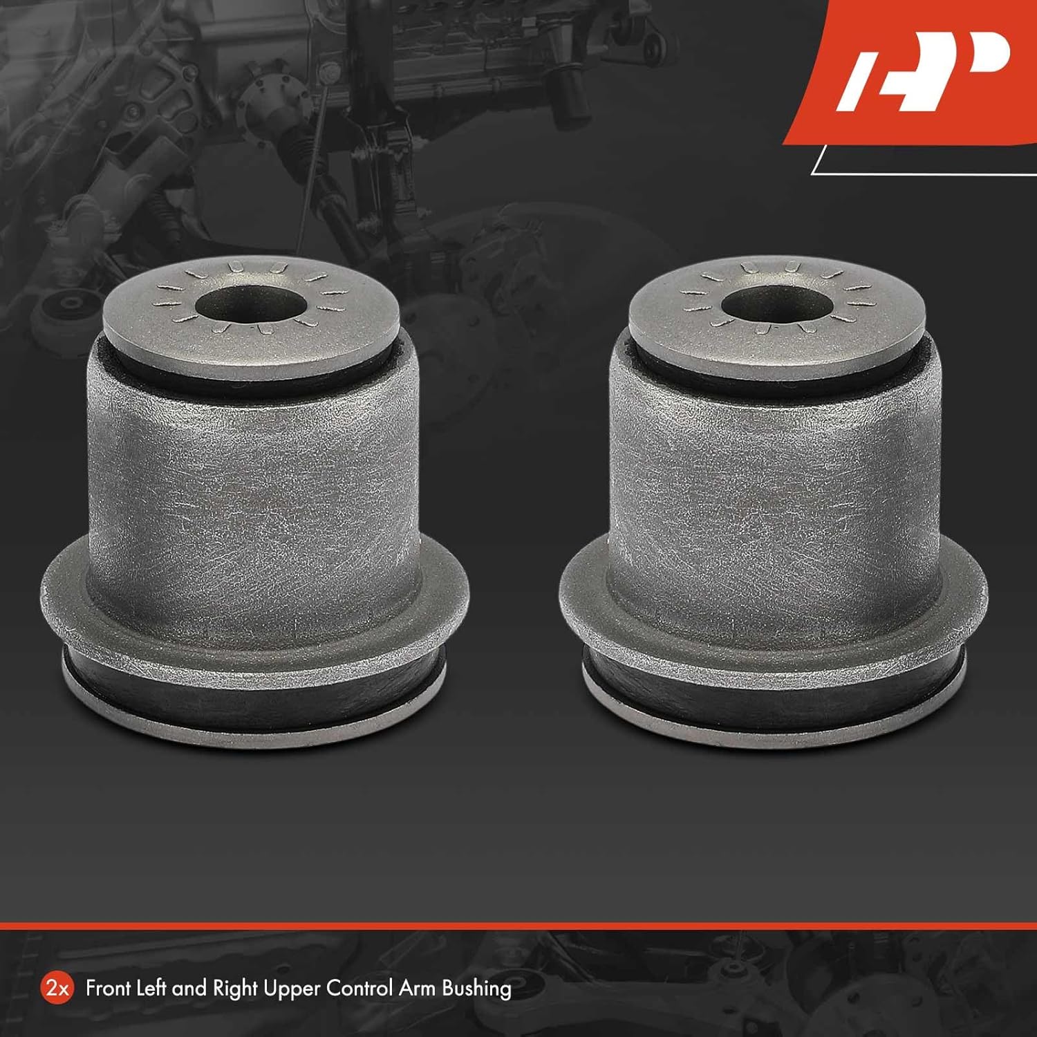A-Premium 2 x Front Upper Control Arm Bushing Kit, Compatible with Chevrolet Silverado 1500 Classic, Tahoe, Suburban 1500, Express 2500 & GMC Sierra 1500 Classic, Yukon & Cadillac Escalade