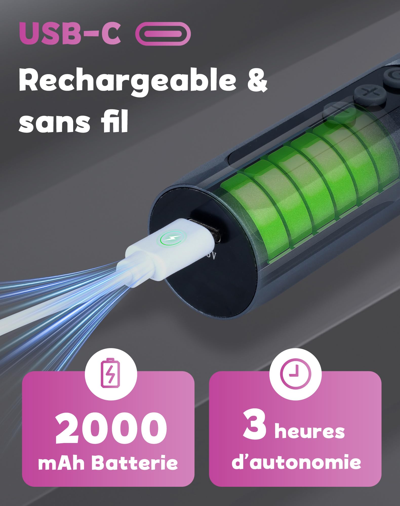 5 en 1 Rapeuse Pieds Électrique Ponceuse Pieds Electrique Râpe Pied Pédicure Rappe Pieds Lime HoneyGlow 9 vitesses réglables 4500tr/min Rechargeable 2000Mah Anti-Callosités(Gris)