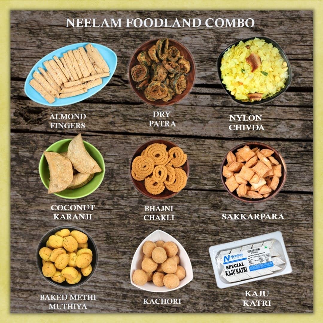 Neelam Foodland Snacks and Sweets Festive Gift Box - 1750 Grams