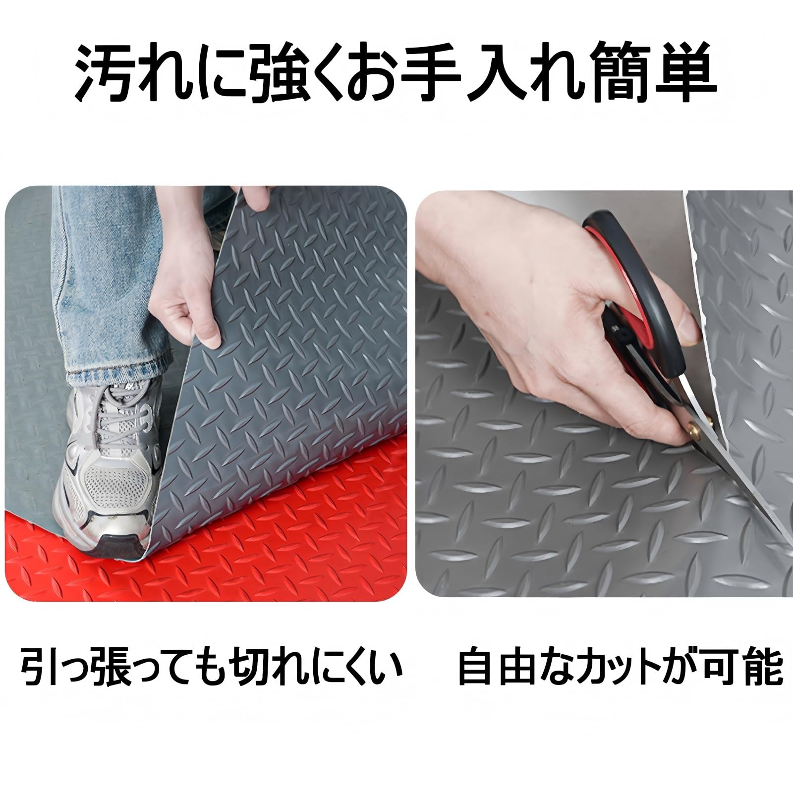 QuidfmgpNythri ガレージマット ゴム ガレージマット バイク 傷防止 汚れ防止 防水 滑り止め 養生 防振 湿気対策 青 緑 黒 グレー 赤 厚さ1 4mm 長さ 200cm 300cm 400cm 駐車場 倉庫 ワークショップ産業 地下室 の敷設に適用 Blue,60 100cm 産業・研究