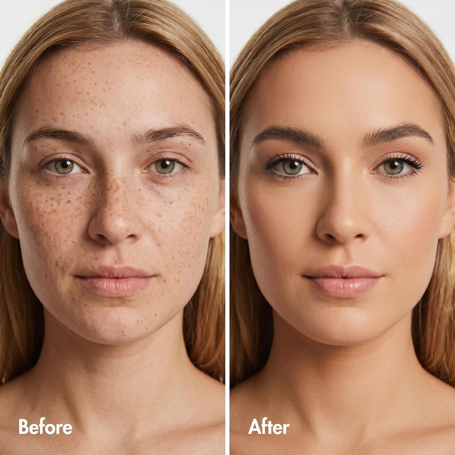 Korean Color Changing Foundation for Mature Skin, Self-Adjusting Skin Tone Matching Makeup, Hydrating Liquid Concealer for Fine Lines & Wrinkles, Natural Skin-Like Finish, 2 Fl Oz