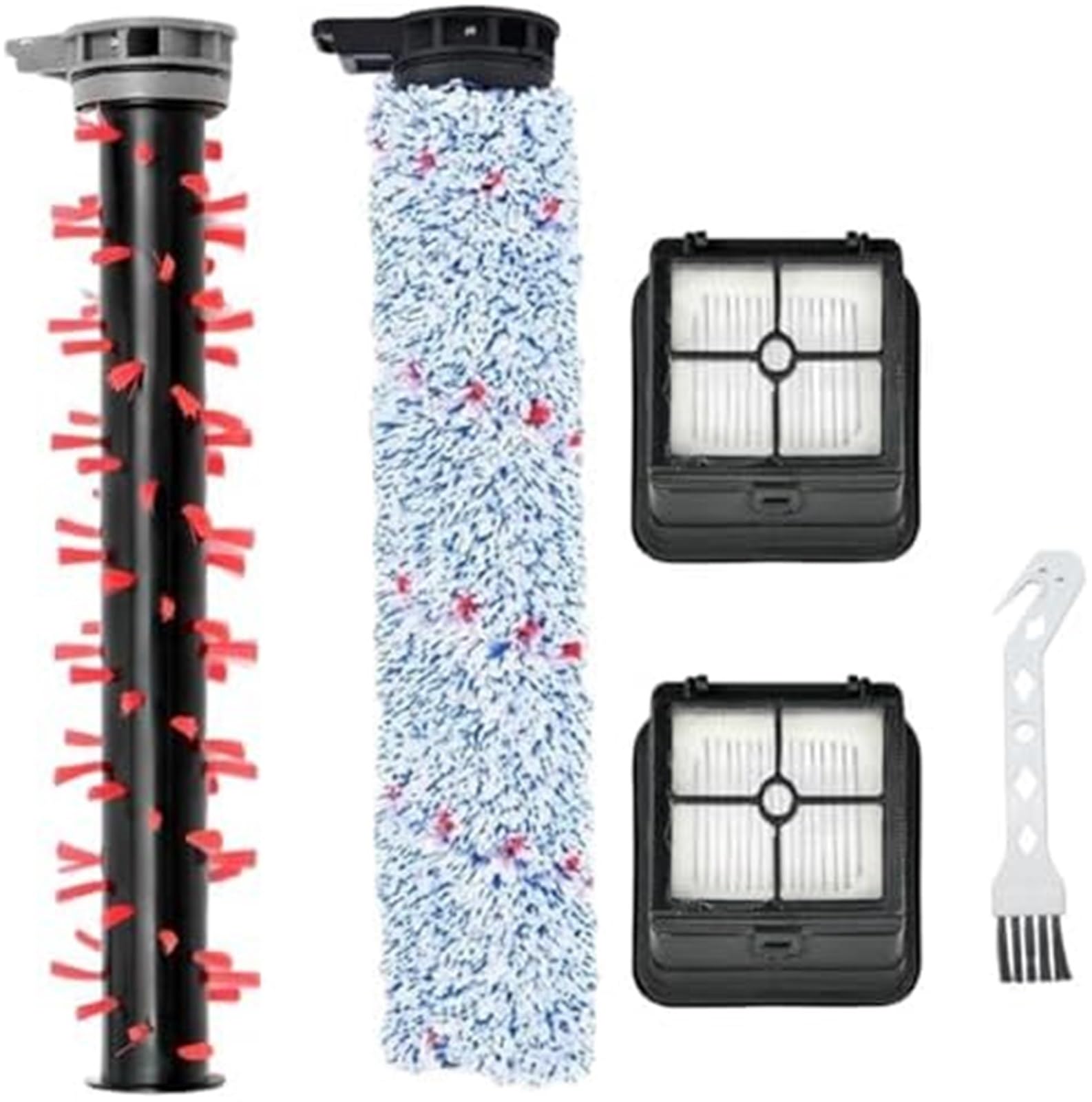 Wivplex Spazzole a rullo di ricambio con filtri for la pulizia, adatte for ECVP01, for AlfaBot e for gli aspirapolvere SUNSMAI Kit di sostituzione per aspirapolvere