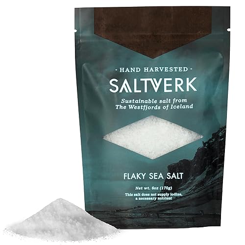 Miniatura 14 de Saltverk Sal marina - Gourmet, islandesa, cosechada a mano y fabricada de forma sostenible - Tomillo Ártico 2.82 onzas