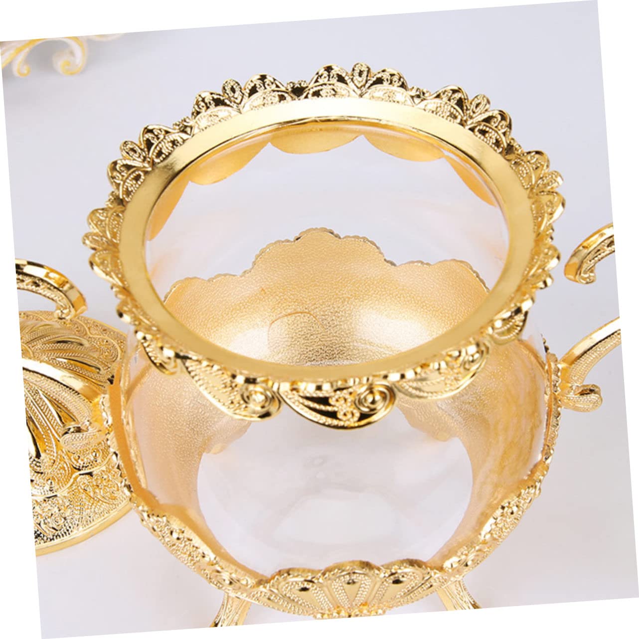 ULTECHNOVO Gewürzglas Aus Glas Mit Goldener Oberfläche Dekoratives Gewürzglas Für Küche Aufbewahrungsglas Für Gewürze Salz Zucker Pfeffer Praktisches Haushaltszubehör