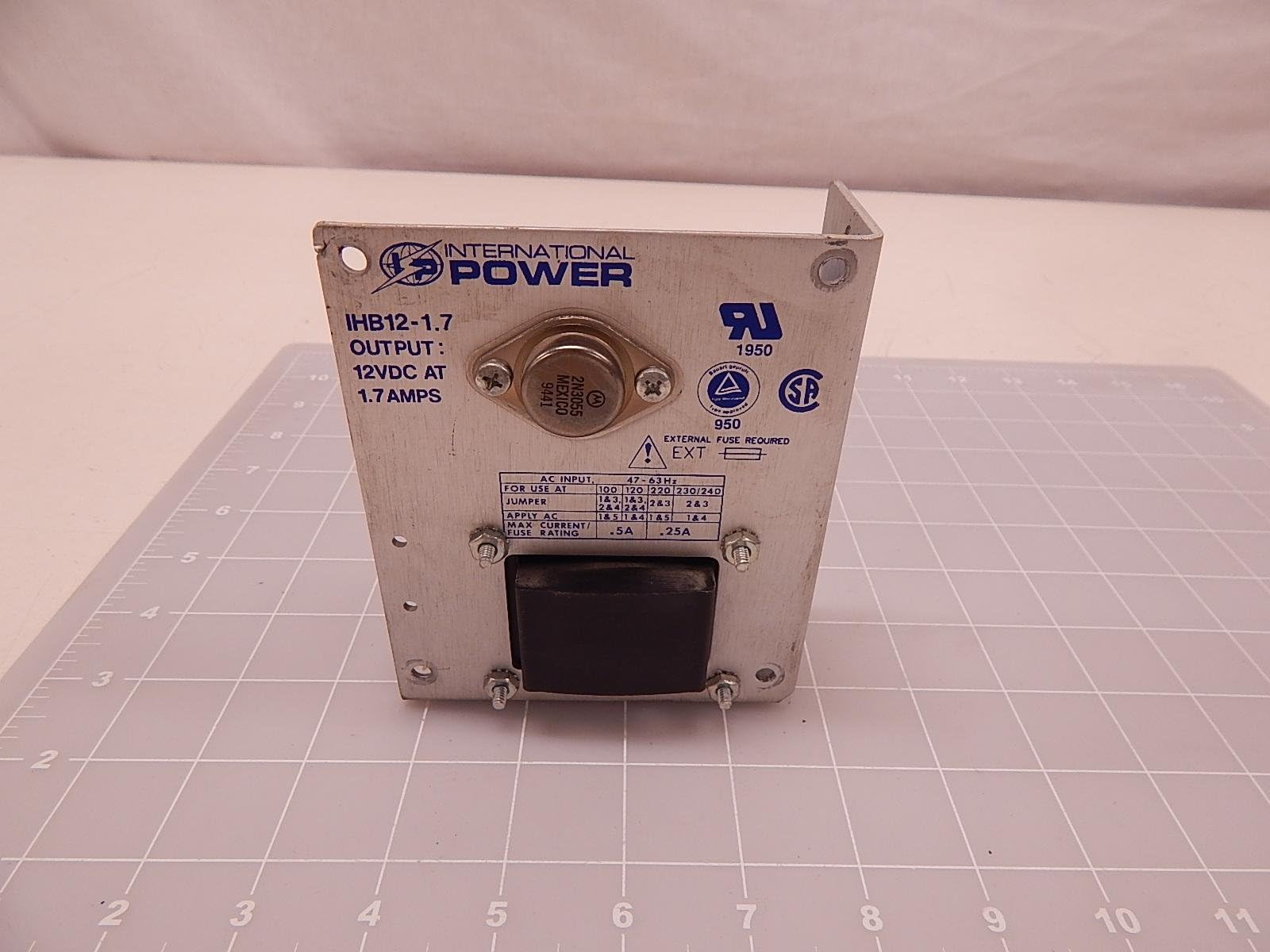 Linear Power Supplies +12V 1.7A PWR SUPPLY