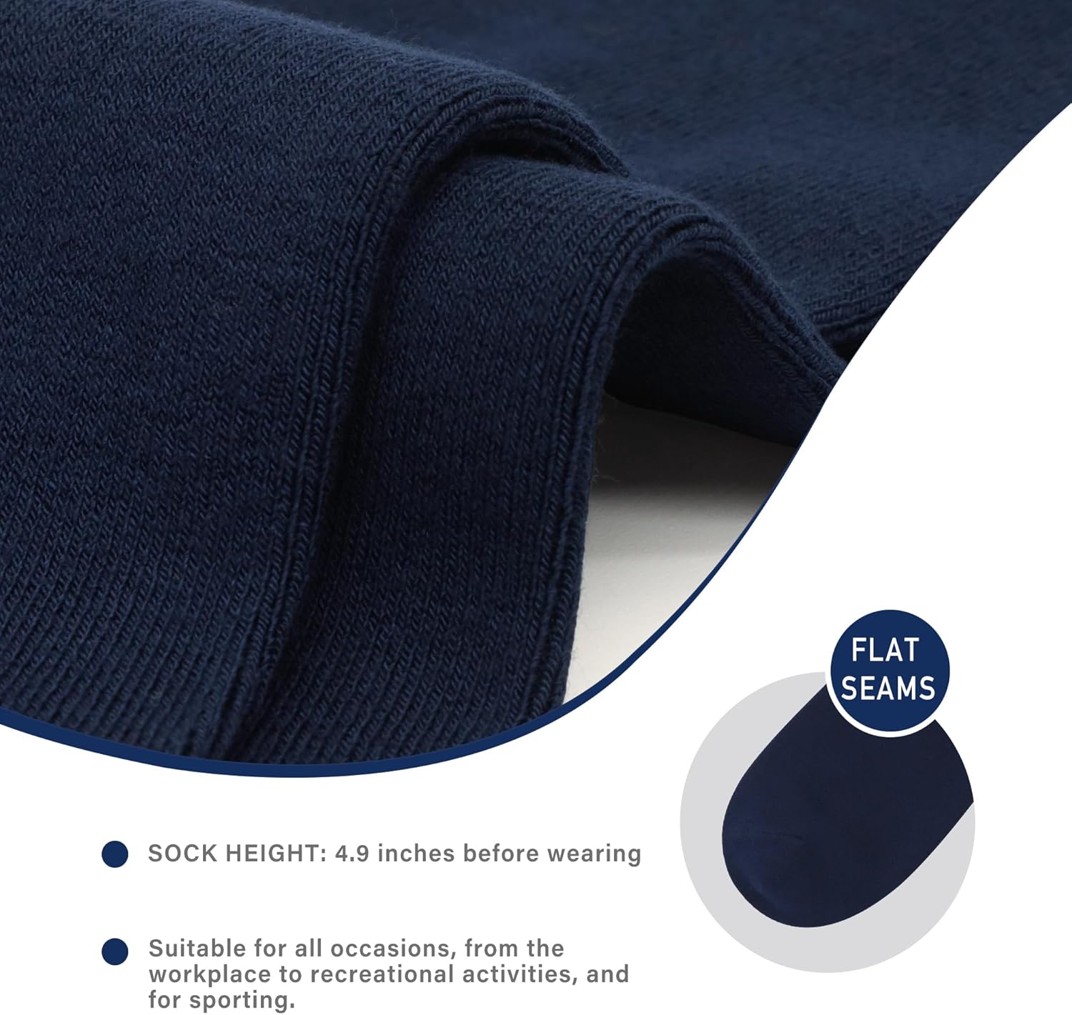 SERISIMPLE Viscose Bamboo Men's Breathable Quarter Thin Ankle High Socks - Comfort Cool Soft 5 Pairs - Image 5