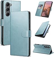 Vista 20 de SUANPOT para Samsung Galaxy S23 +/ Plus Funda tipo cartera con bloqueo RFID, soporte para tarjetas de crédito, funda protectora de libro tipo flip