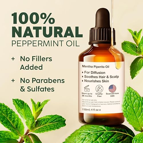 Miniatura 5 de Aceite de clavo para dolores de dientes y aceite de menta para el crecimiento del cabello, juego de aceites esenciales 100% naturales de grado